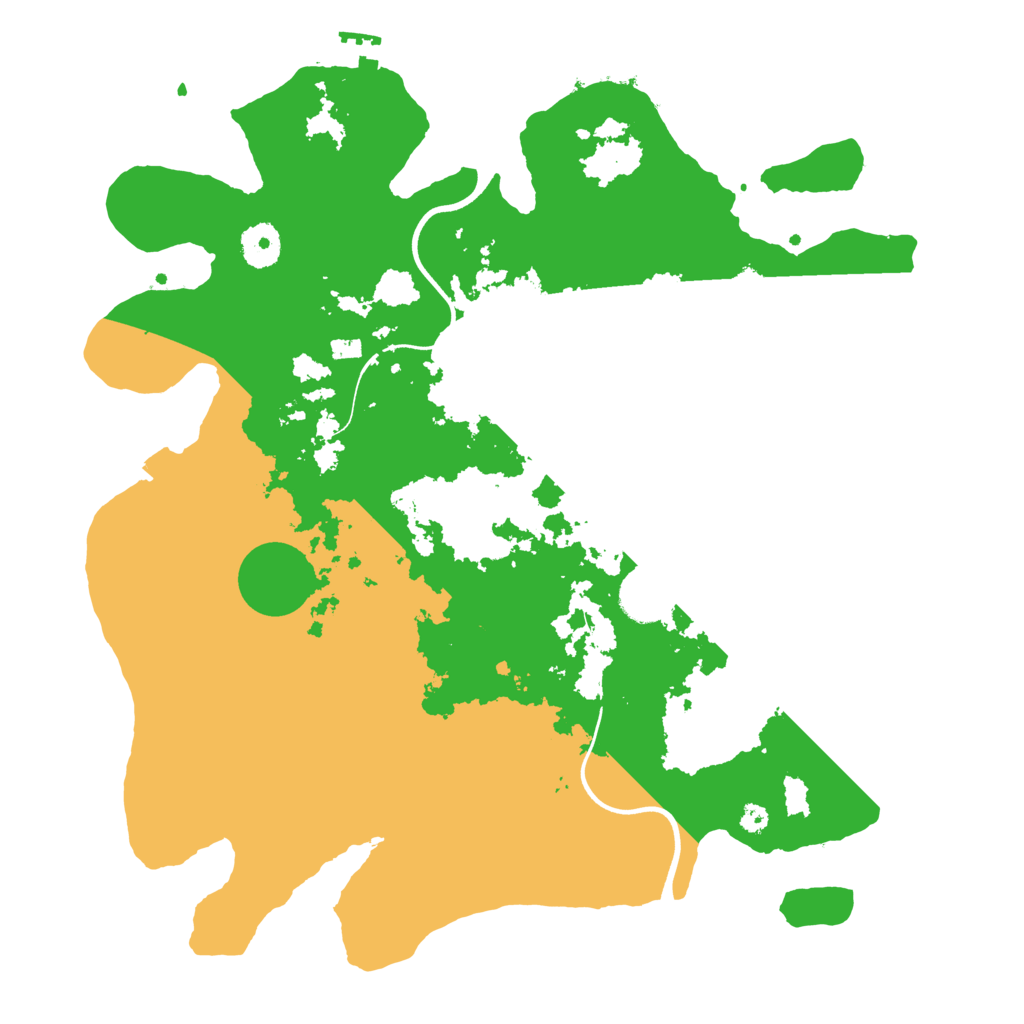 Biome Rust Map: Procedural Map, Size: 3650, Seed: 35054725