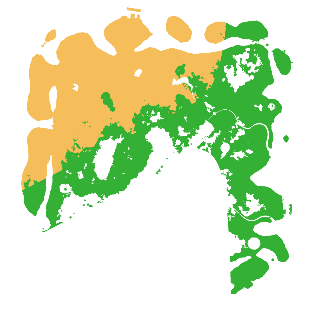 Biome Rust Map: Procedural Map, Size: 4500, Seed: 324412625