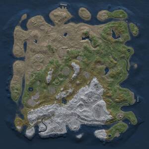 Thumbnail Rust Map: Procedural Map, Size: 4500, Seed: 324412625, 16 Monuments