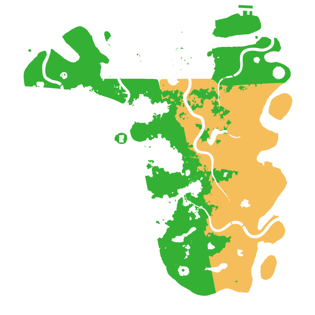 Biome Rust Map: Procedural Map, Size: 4500, Seed: 1840734063