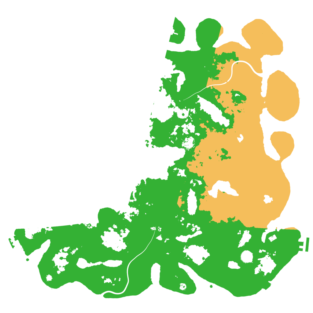 Biome Rust Map: Procedural Map, Size: 4500, Seed: 39867554