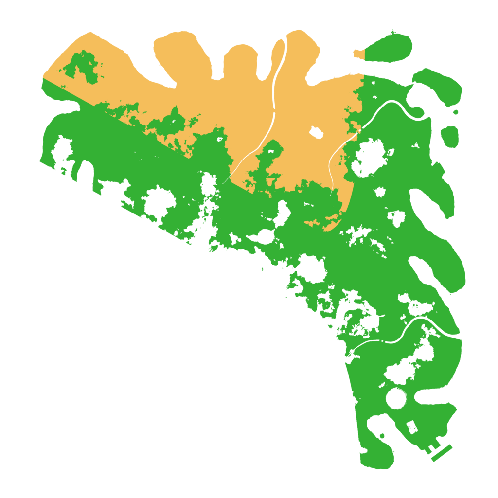 Biome Rust Map: Procedural Map, Size: 4250, Seed: 1327575183