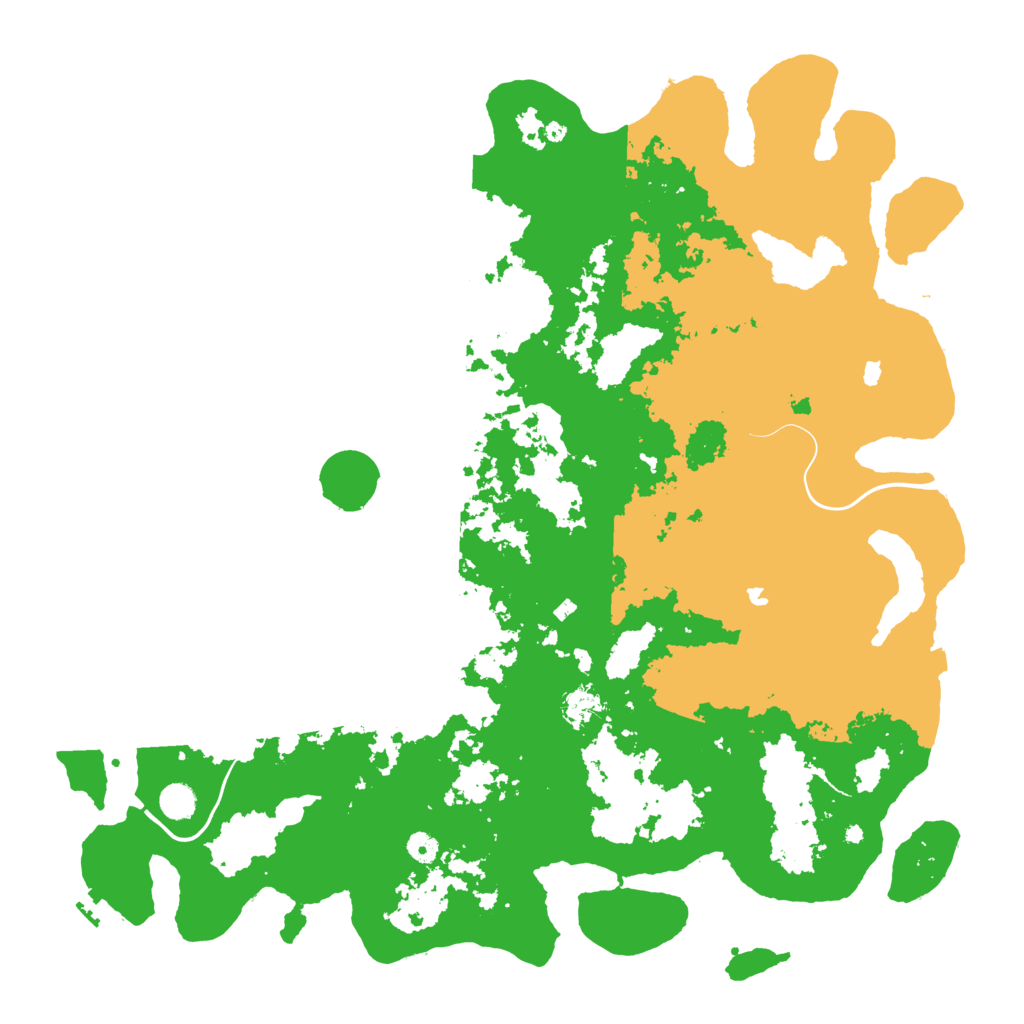 Biome Rust Map: Procedural Map, Size: 5000, Seed: 5256
