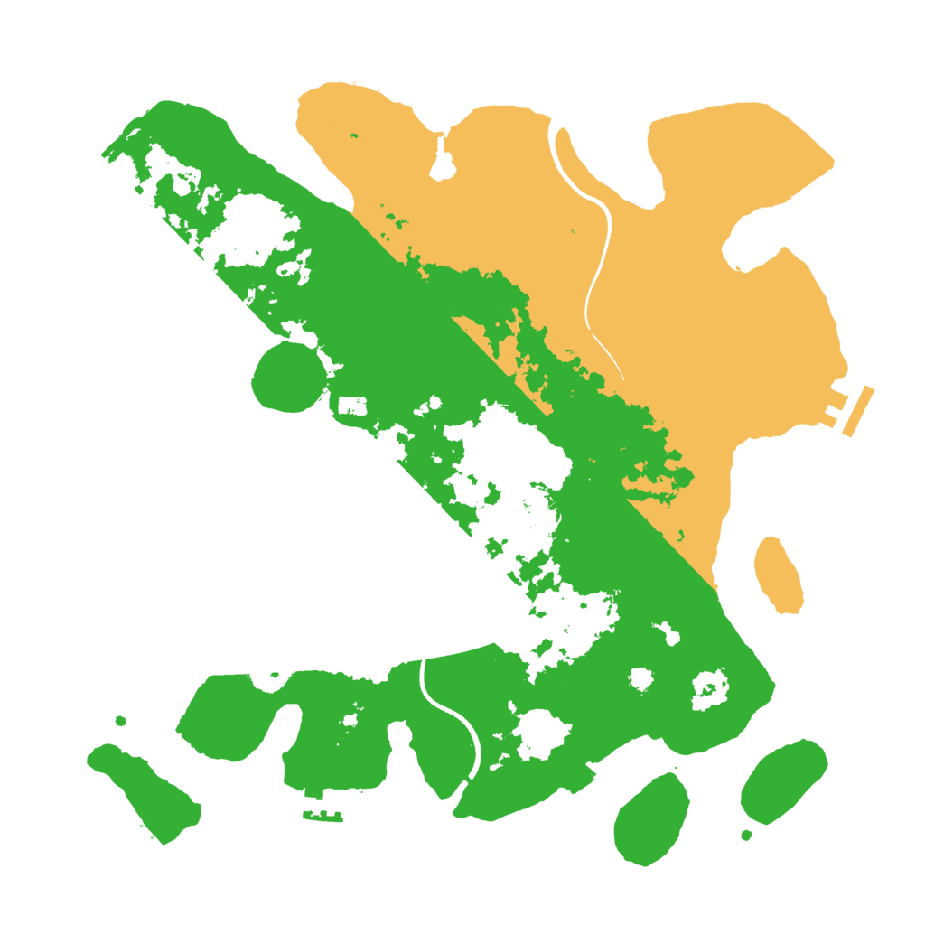 Biome Rust Map: Procedural Map, Size: 3500, Seed: 1799635679