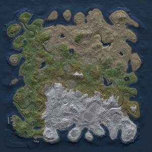 Thumbnail Rust Map: Procedural Map, Size: 4500, Seed: 1126596925, 15 Monuments