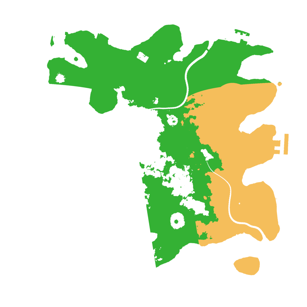 Biome Rust Map: Procedural Map, Size: 3000, Seed: 480250592