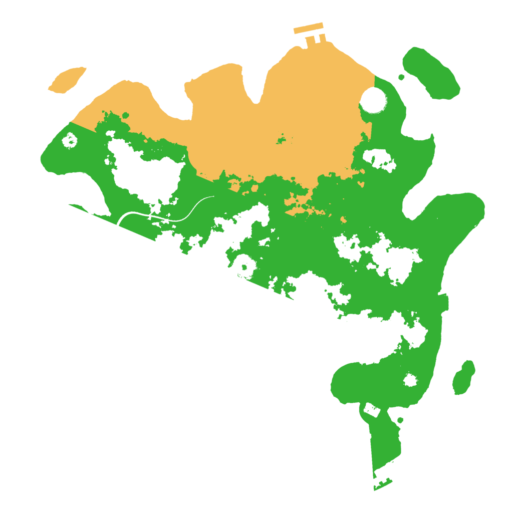 Biome Rust Map: Procedural Map, Size: 3500, Seed: 629871404