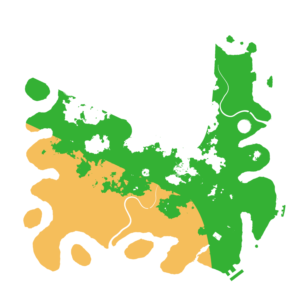 Biome Rust Map: Procedural Map, Size: 3800, Seed: 86091