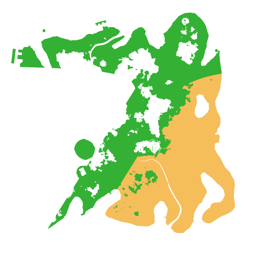 Biome Rust Map: Procedural Map, Size: 3500, Seed: 438415033