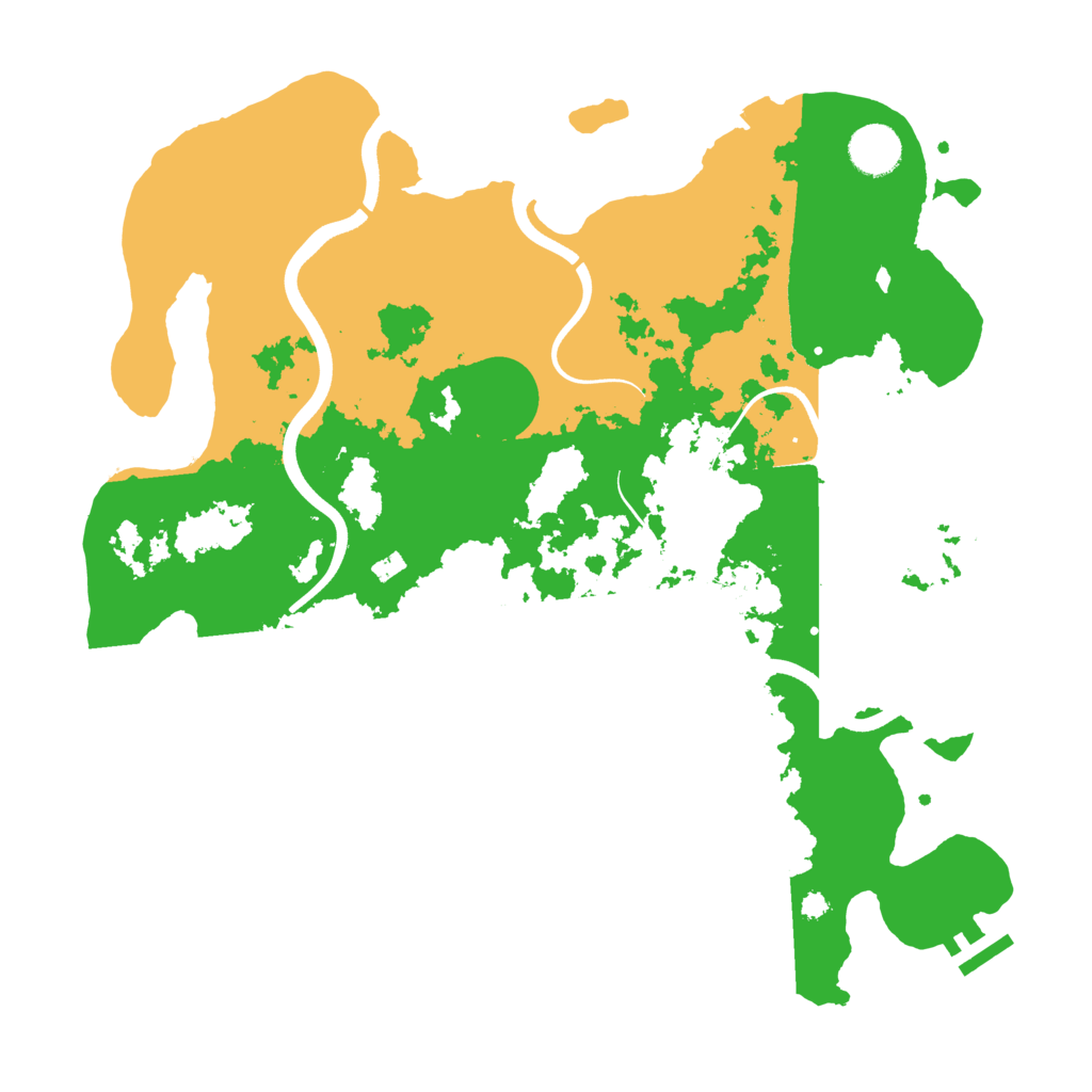 Biome Rust Map: Procedural Map, Size: 3700, Seed: 898722718