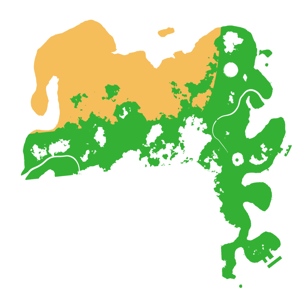 Biome Rust Map: Procedural Map, Size: 3700, Seed: 898722718