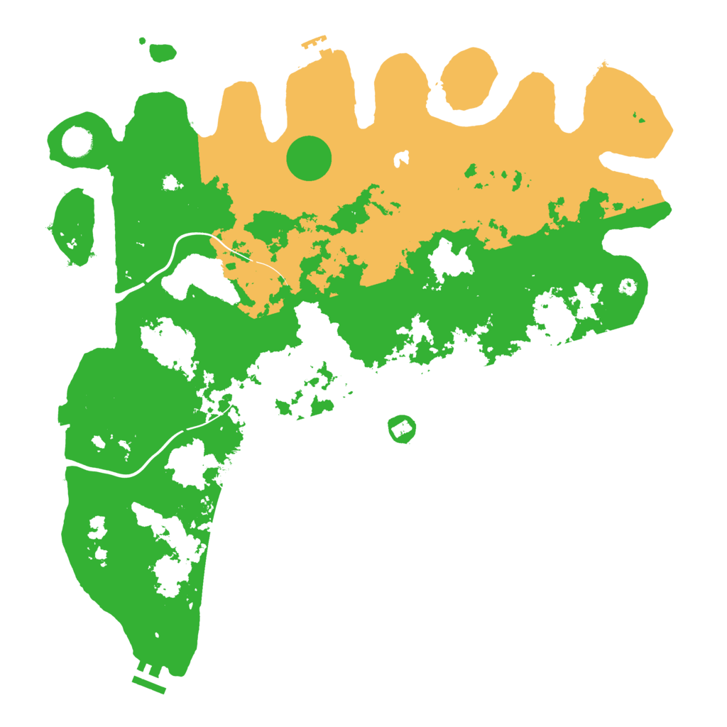 Biome Rust Map: Procedural Map, Size: 4250, Seed: 486552438