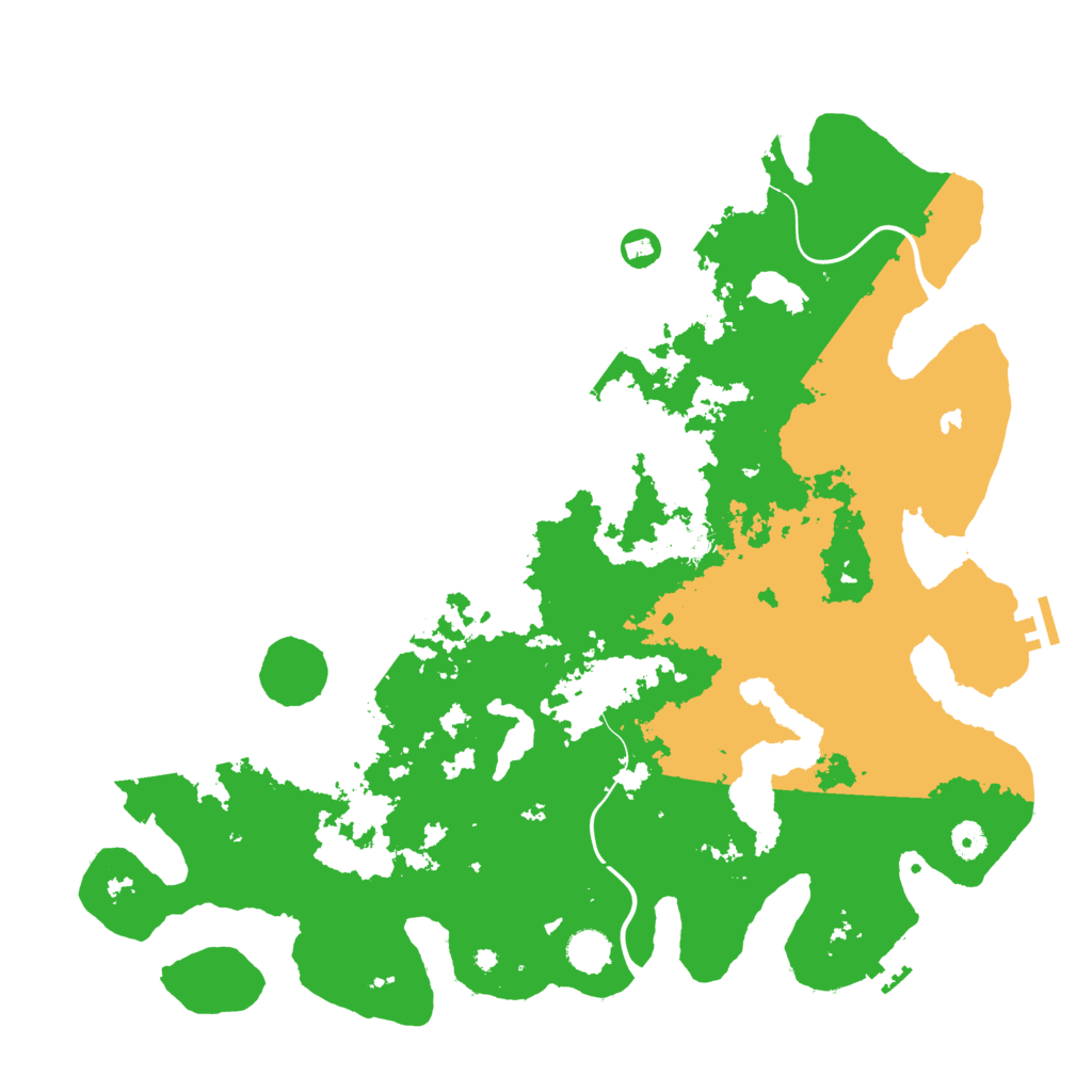 Biome Rust Map: Procedural Map, Size: 4500, Seed: 33955467