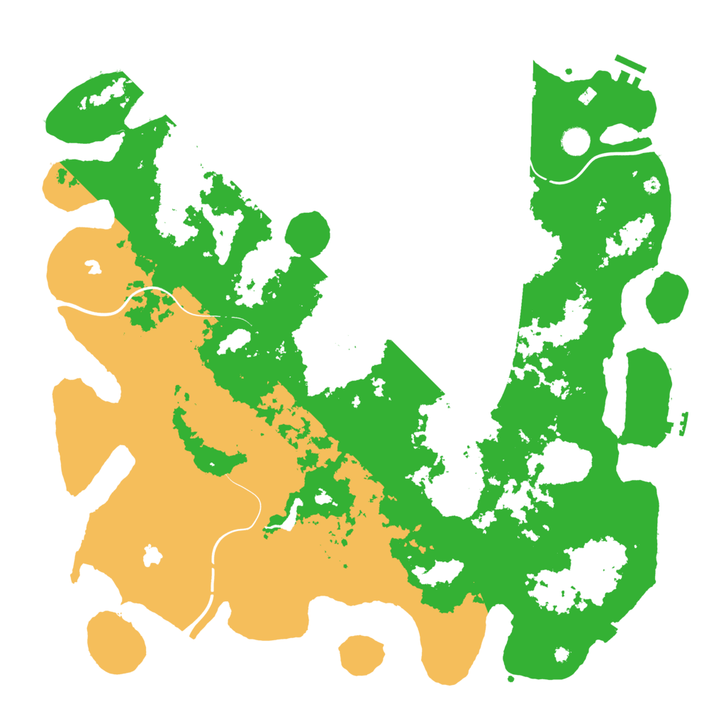 Biome Rust Map: Procedural Map, Size: 4500, Seed: 881974595