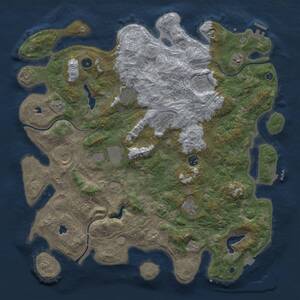 Thumbnail Rust Map: Procedural Map, Size: 4500, Seed: 881974595, 15 Monuments