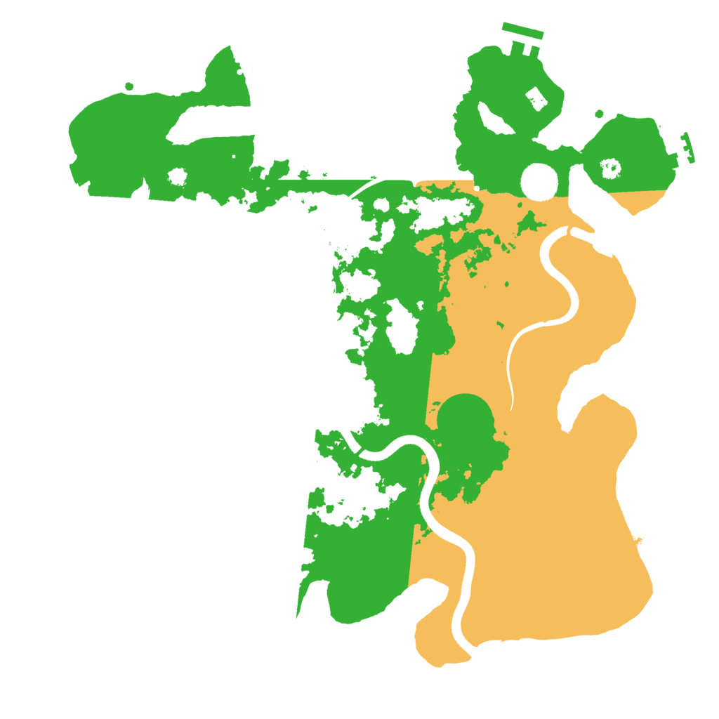 Biome Rust Map: Procedural Map, Size: 3500, Seed: 222641864