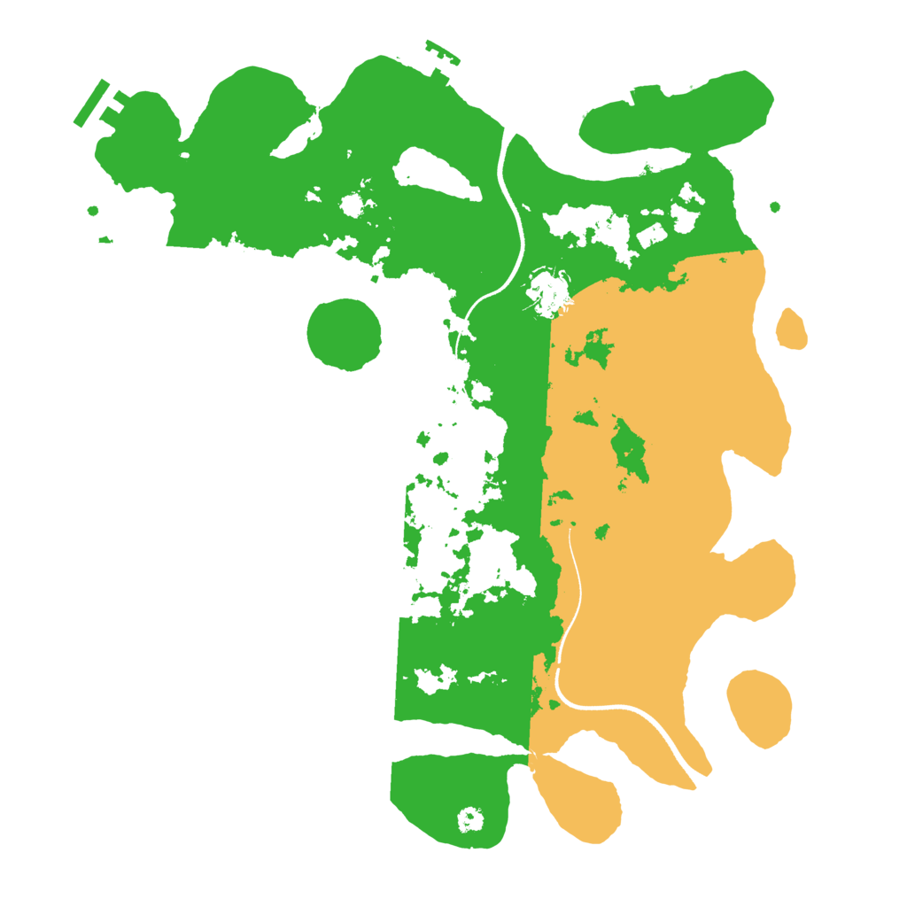 Biome Rust Map: Procedural Map, Size: 3500, Seed: 53741038