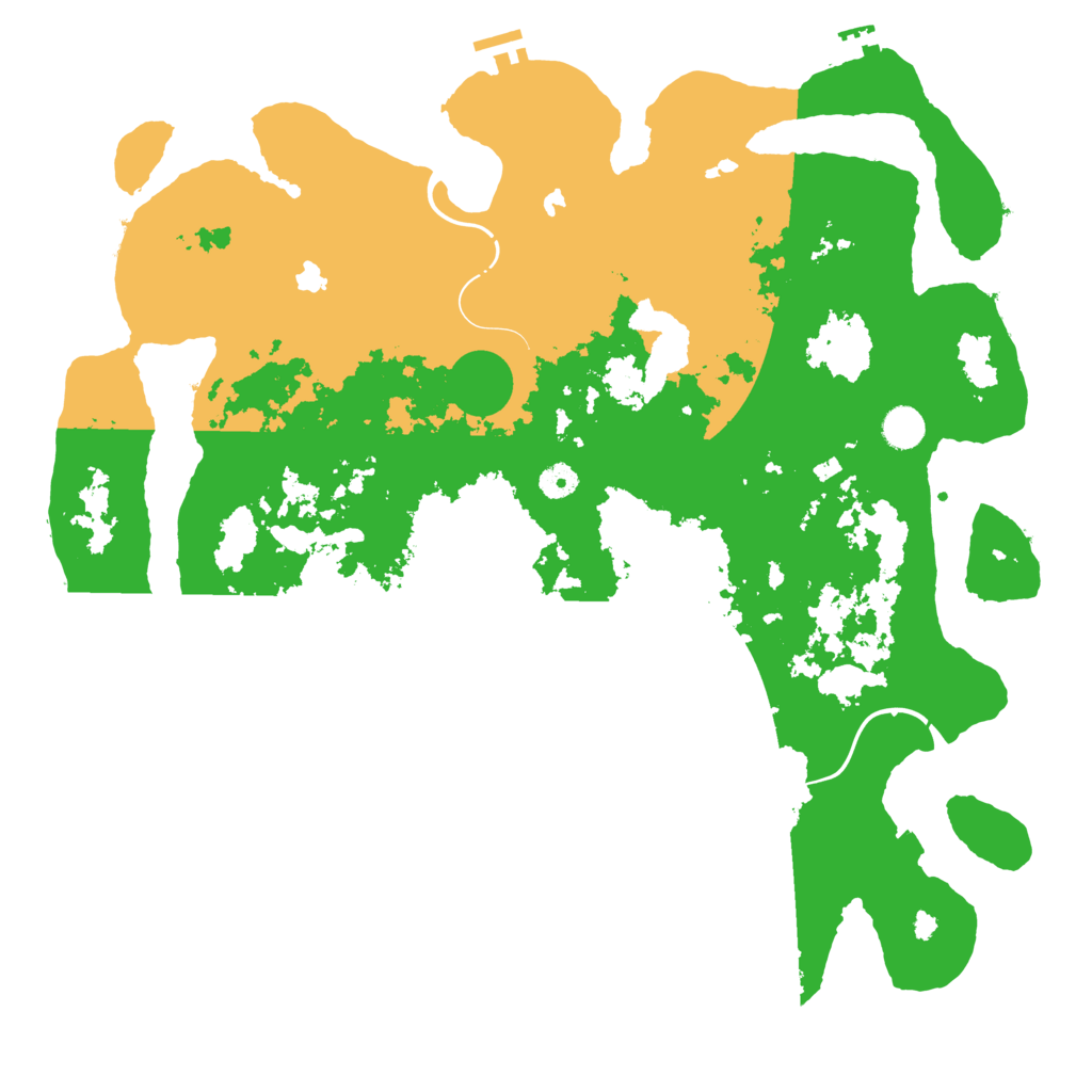 Biome Rust Map: Procedural Map, Size: 4500, Seed: 691270487