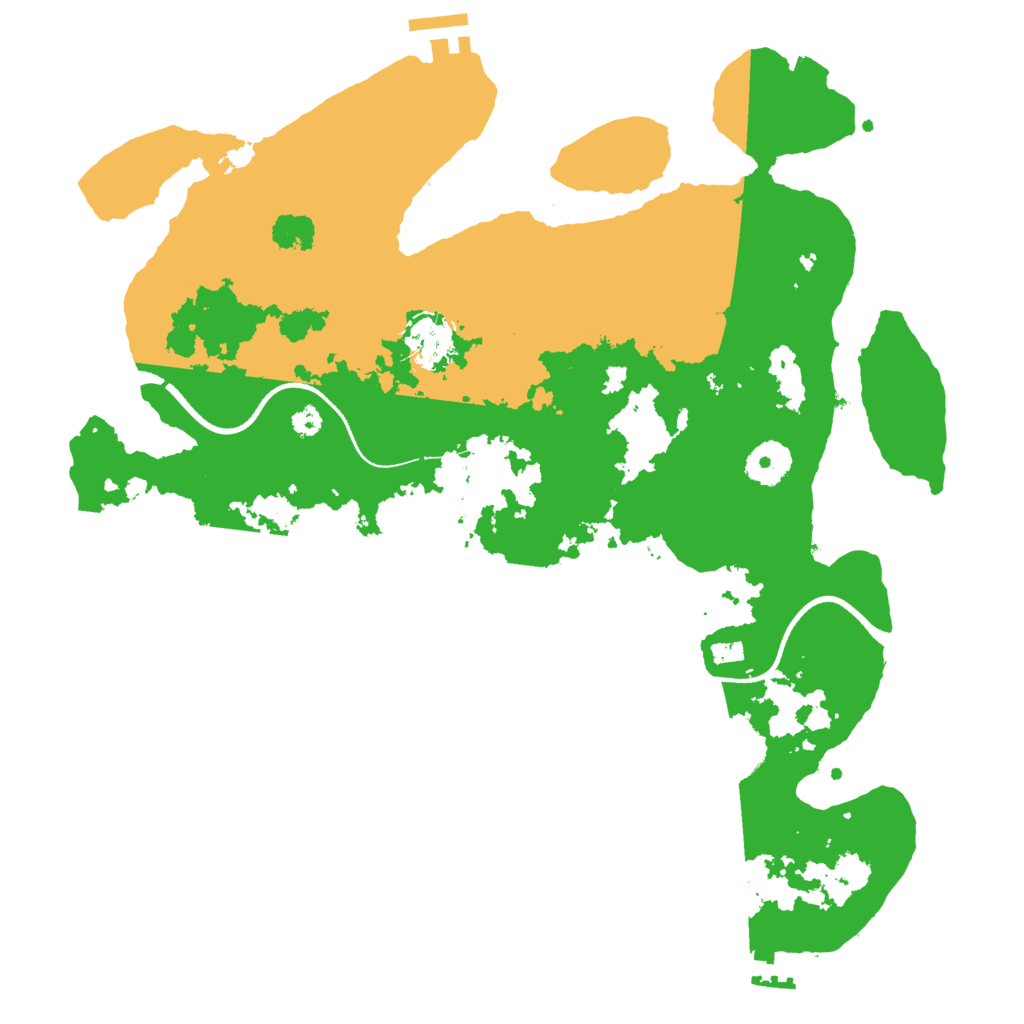 Biome Rust Map: Procedural Map, Size: 3500, Seed: 500070