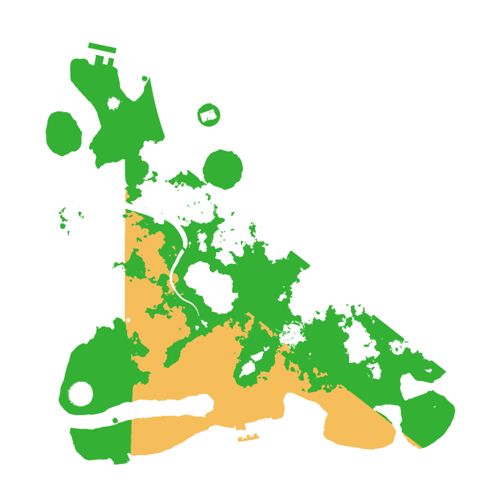 Biome Rust Map: Procedural Map, Size: 3600, Seed: 865530711