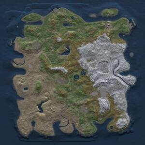Thumbnail Rust Map: Procedural Map, Size: 4250, Seed: 1489124743, 15 Monuments