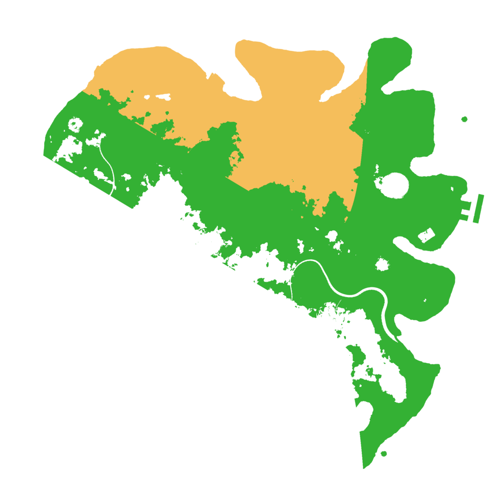 Biome Rust Map: Procedural Map, Size: 3500, Seed: 1031341816