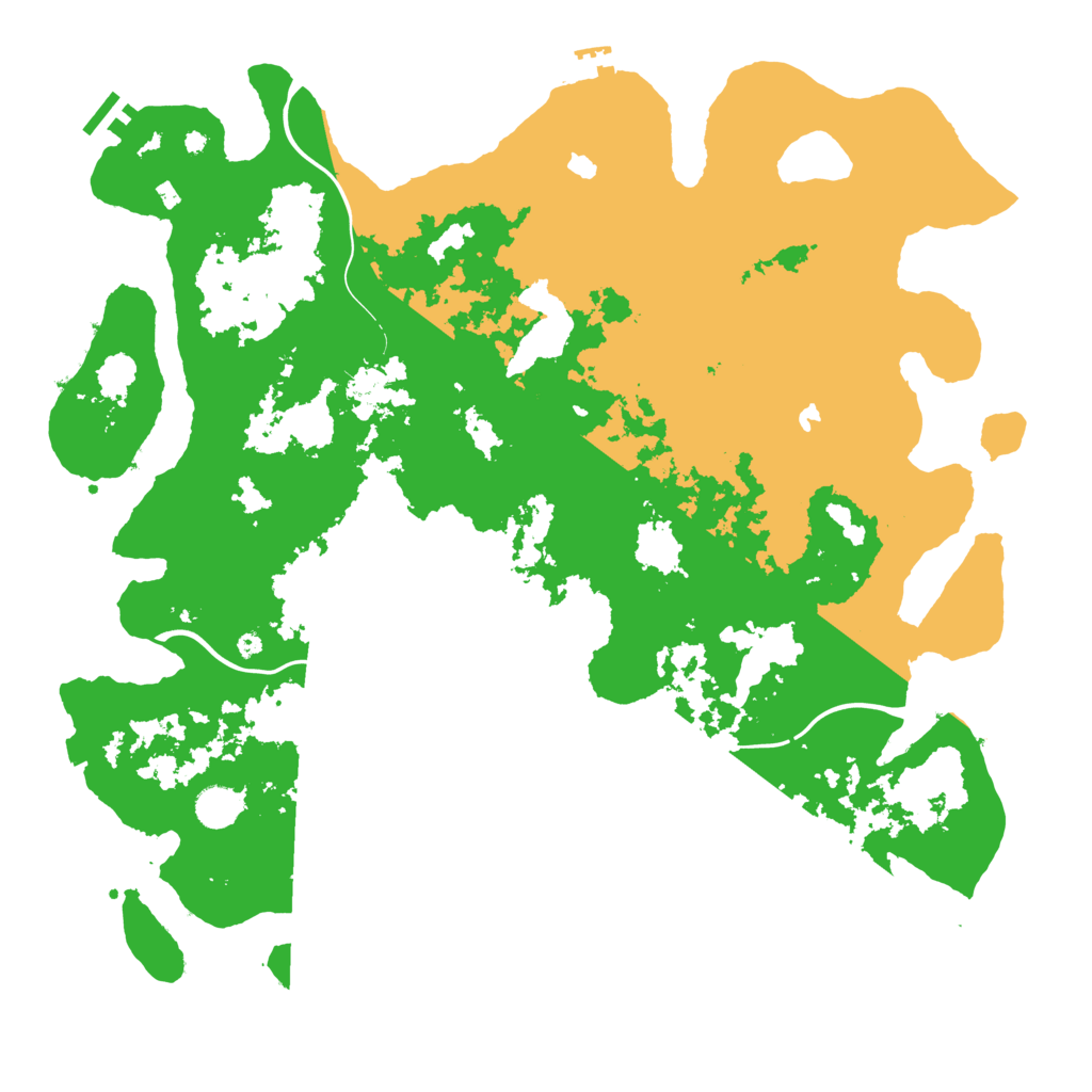 Biome Rust Map: Procedural Map, Size: 4500, Seed: 1018932061