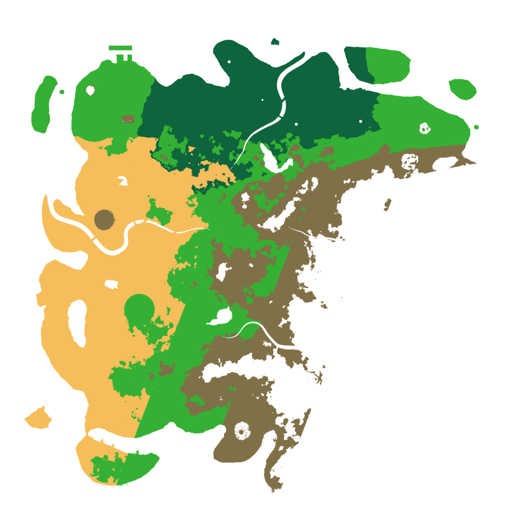 Biome Rust Map: Procedural Map, Size: 4500, Seed: 929776662