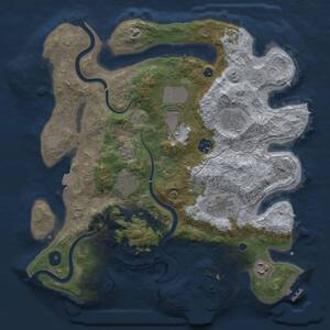 Thumbnail Rust Map: Procedural Map, Size: 3500, Seed: 774786921, 13 Monuments