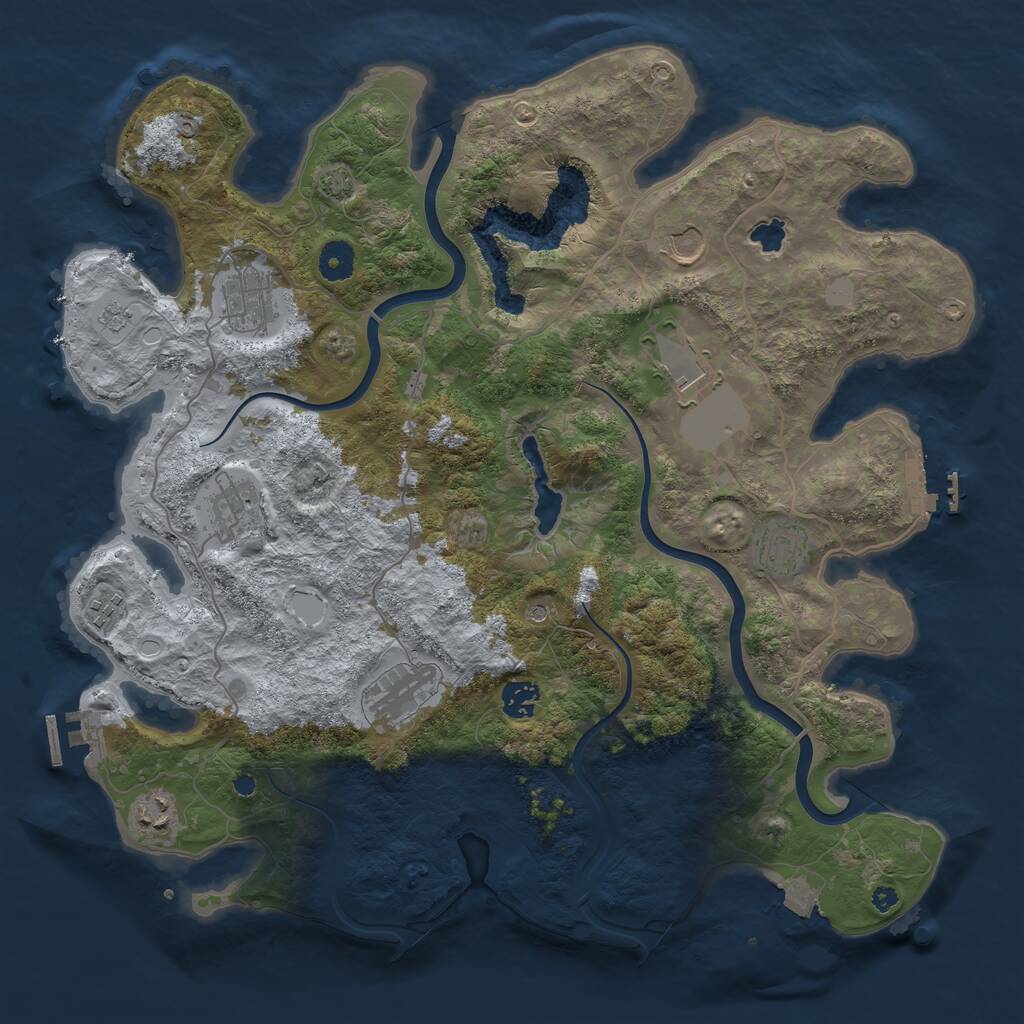 Rust Map: Procedural Map, Size: 4000, Seed: 1770849030, 15 Monuments