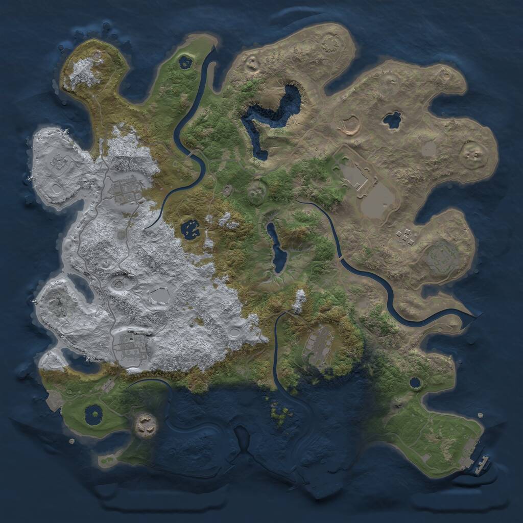Rust Map: Procedural Map, Size: 4000, Seed: 1770849030, 15 Monuments