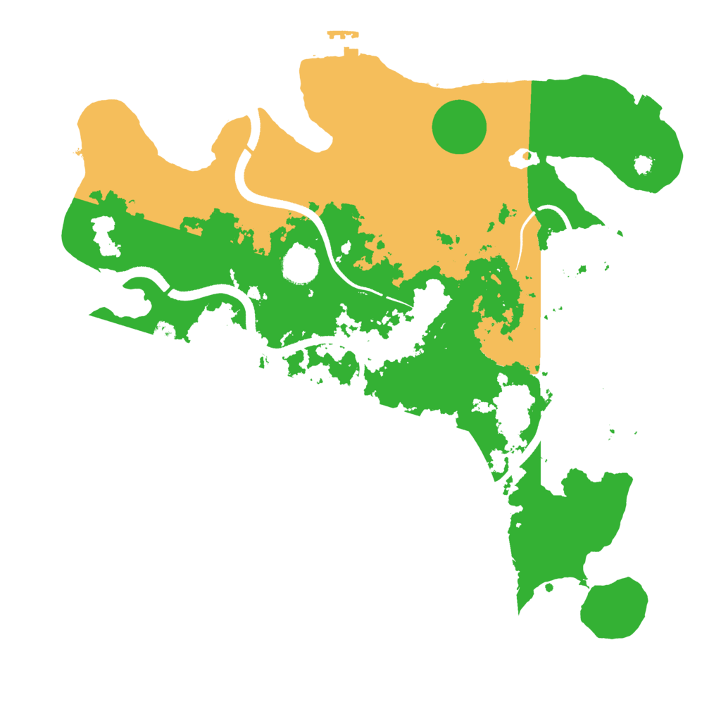 Biome Rust Map: Procedural Map, Size: 3500, Seed: 564237191