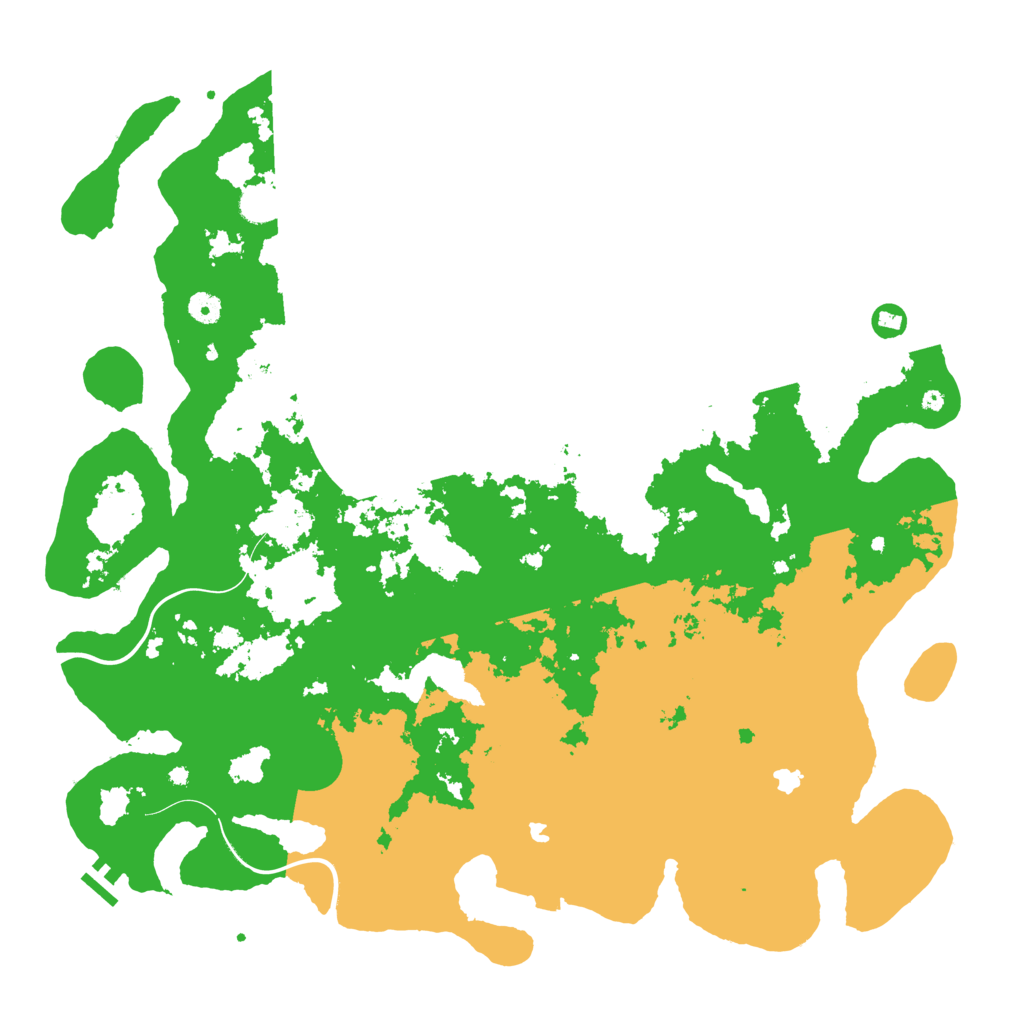 Biome Rust Map: Procedural Map, Size: 4800, Seed: 4500