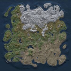 Thumbnail Rust Map: Procedural Map, Size: 4800, Seed: 4500, 17 Monuments