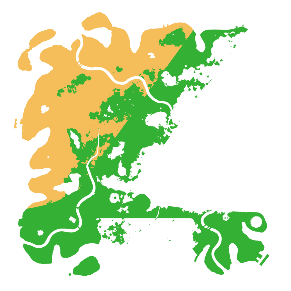 Biome Rust Map: Procedural Map, Size: 4500, Seed: 535390421
