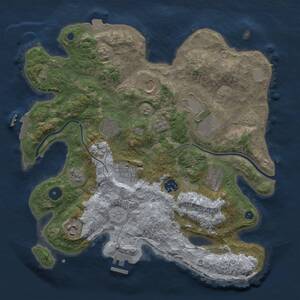 Thumbnail Rust Map: Procedural Map, Size: 3500, Seed: 255978, 14 Monuments