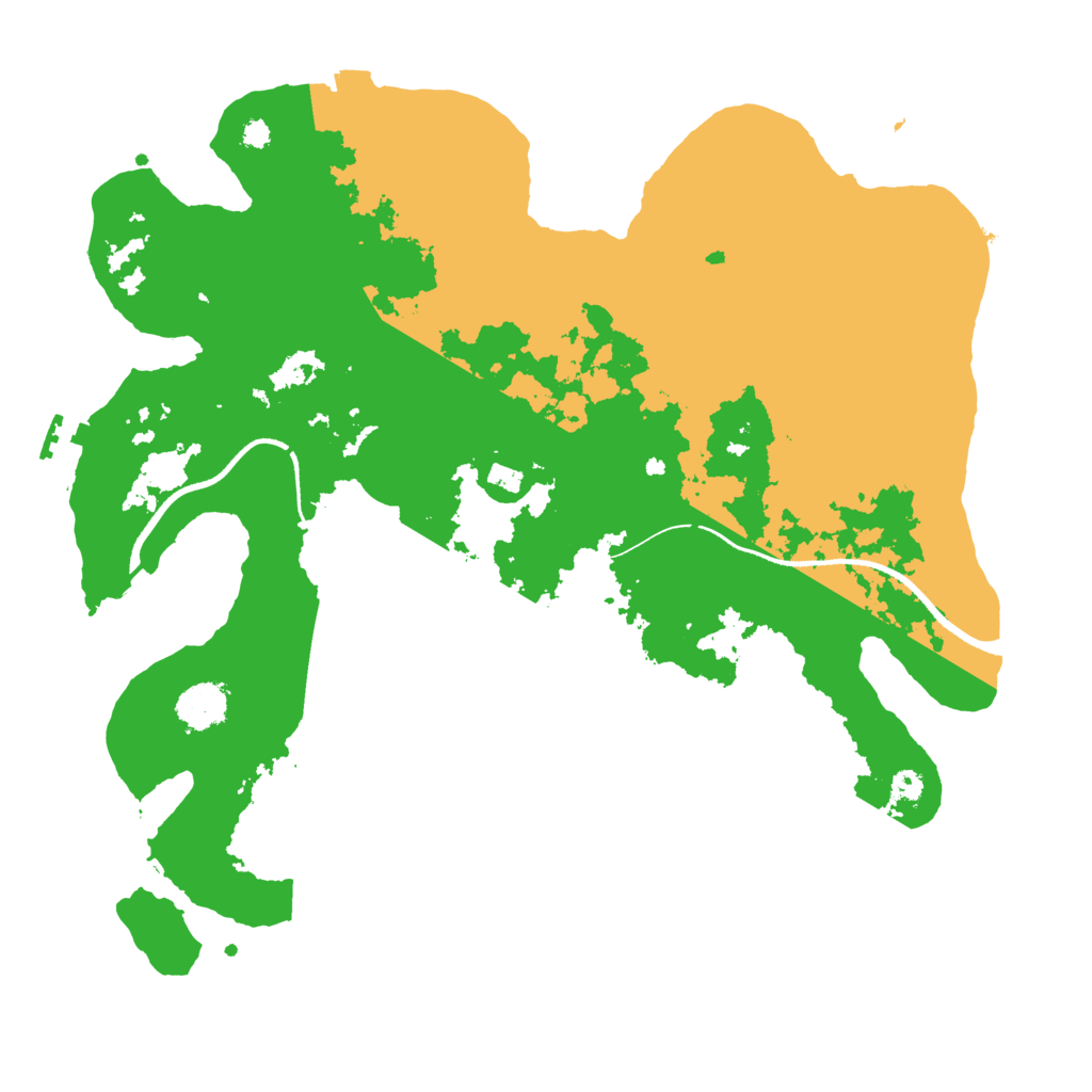 Biome Rust Map: Procedural Map, Size: 3500, Seed: 255978