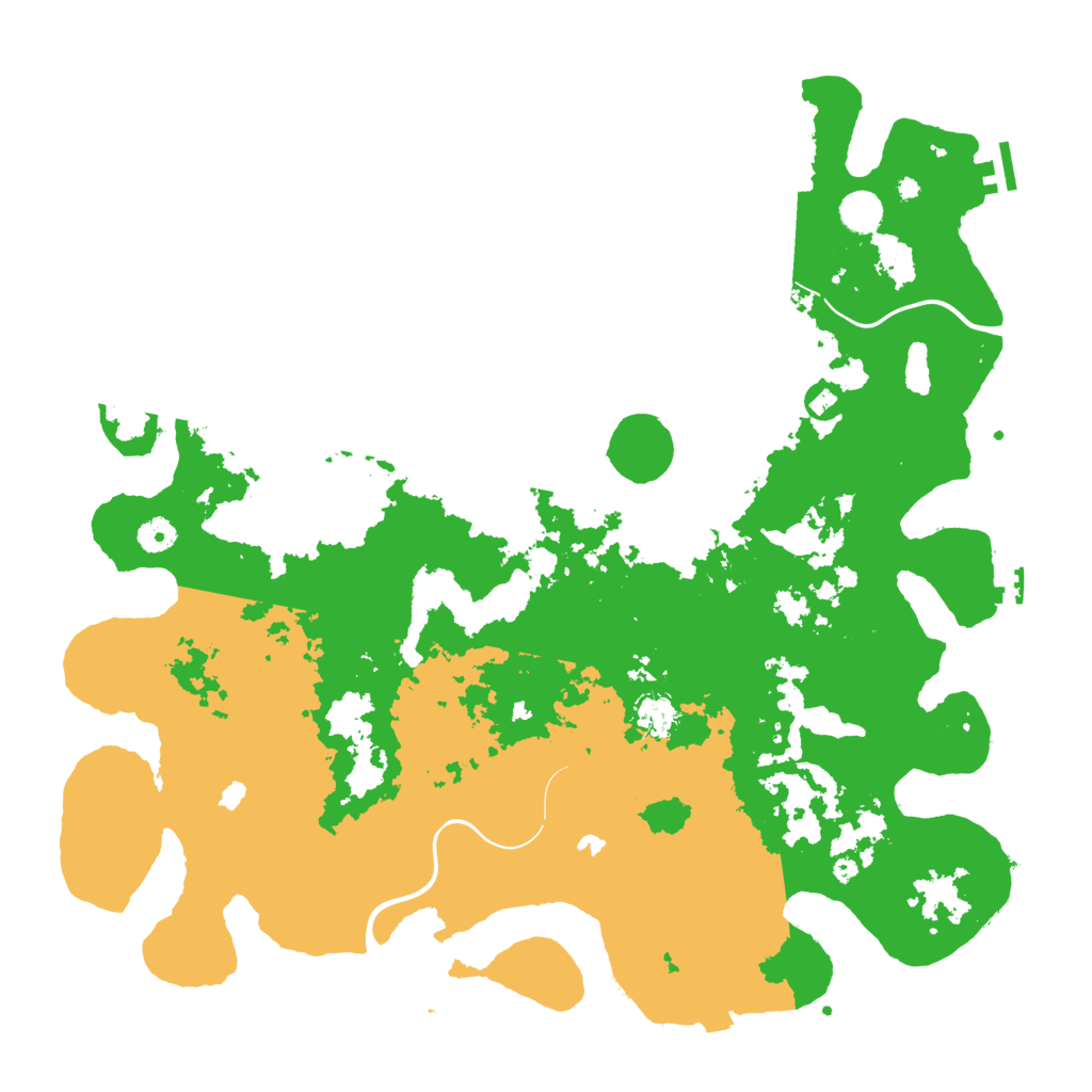 Biome Rust Map: Procedural Map, Size: 4500, Seed: 42118303