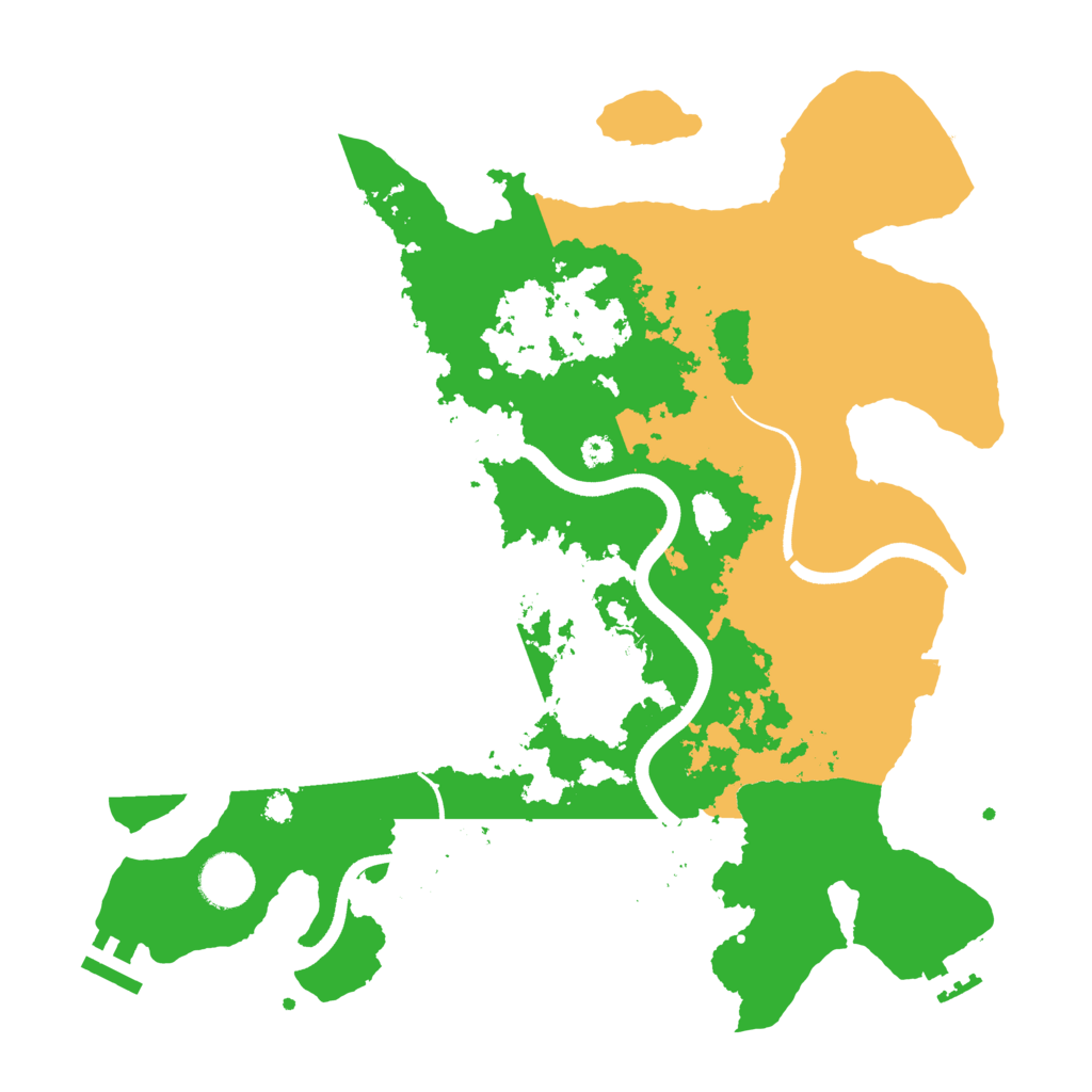 Biome Rust Map: Procedural Map, Size: 3500, Seed: 208221538
