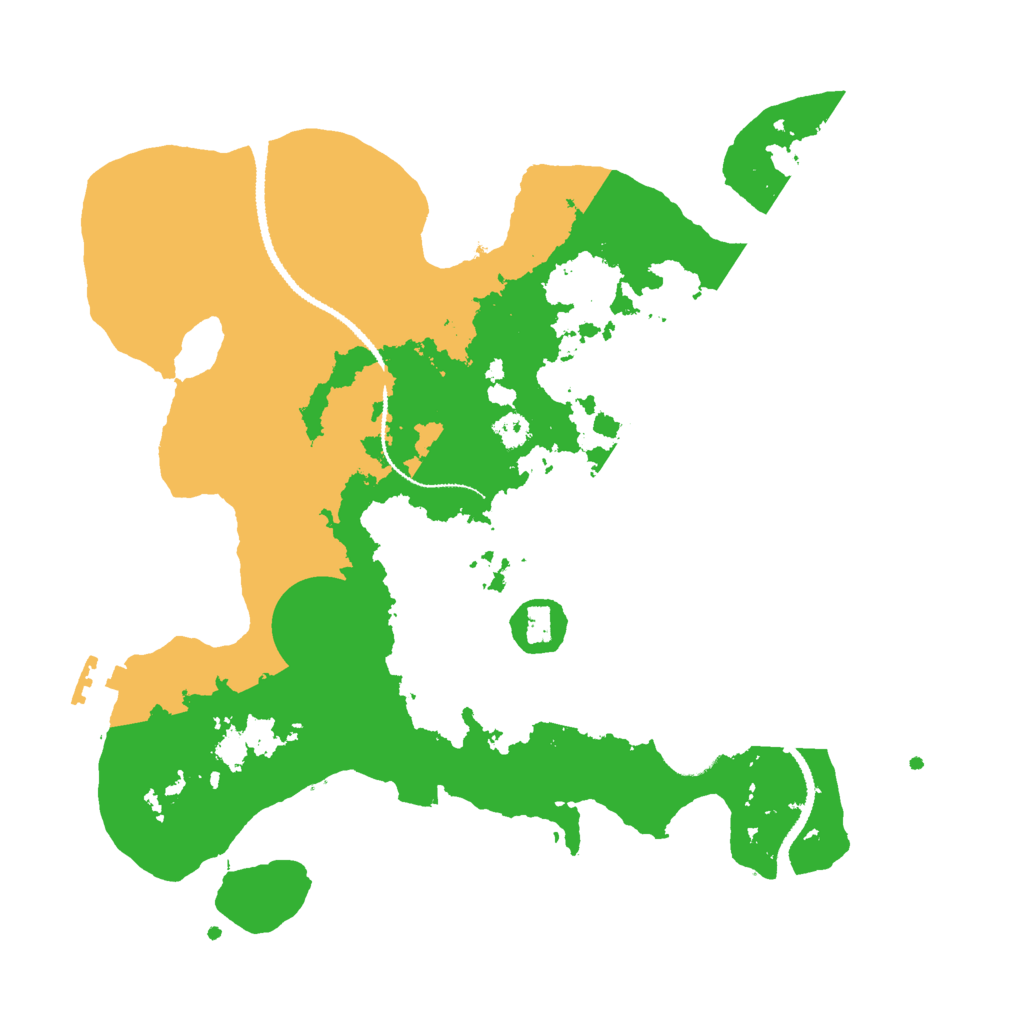 Biome Rust Map: Procedural Map, Size: 3000, Seed: 25075