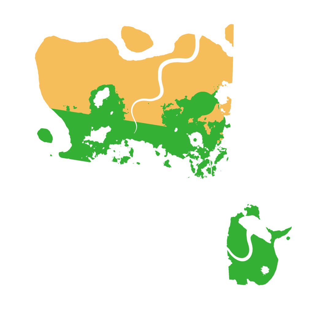 Biome Rust Map: Procedural Map, Size: 3500, Seed: 1200584213