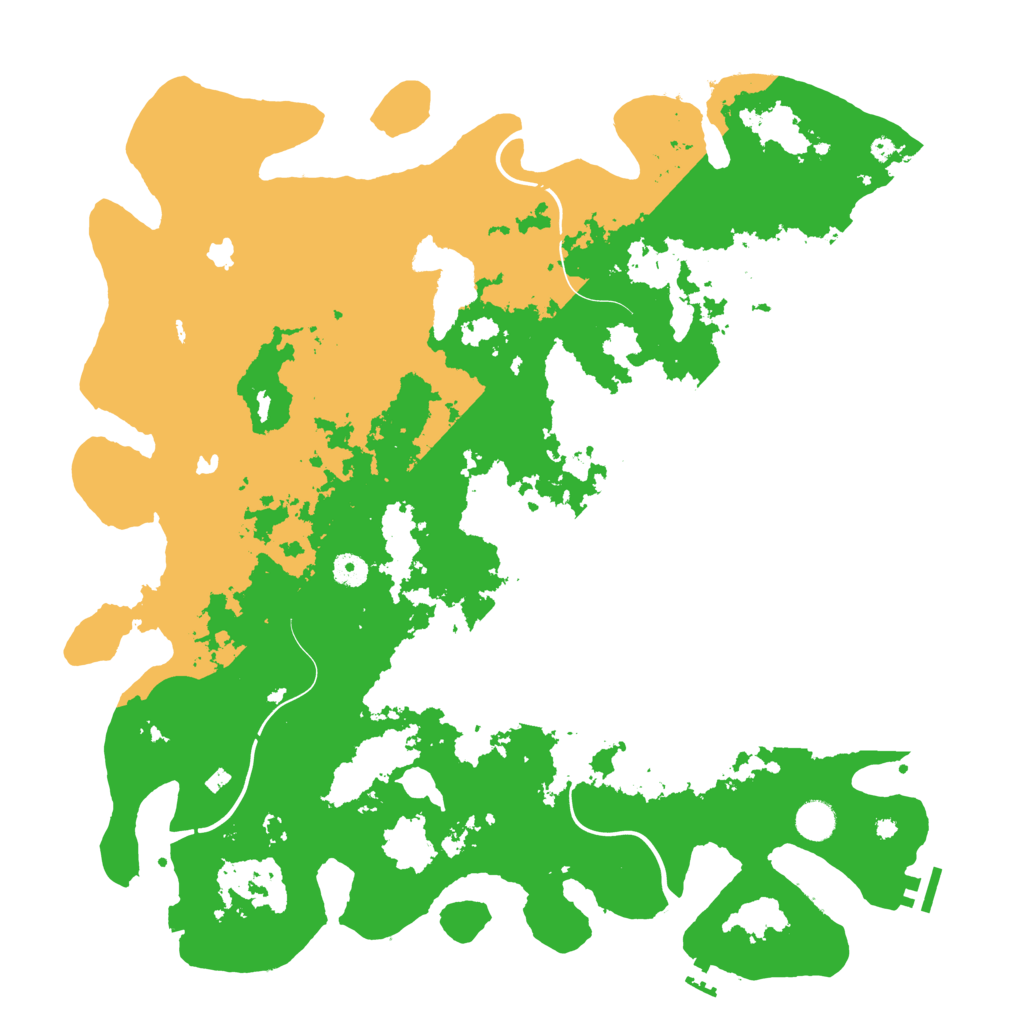 Biome Rust Map: Procedural Map, Size: 4500, Seed: 20250404