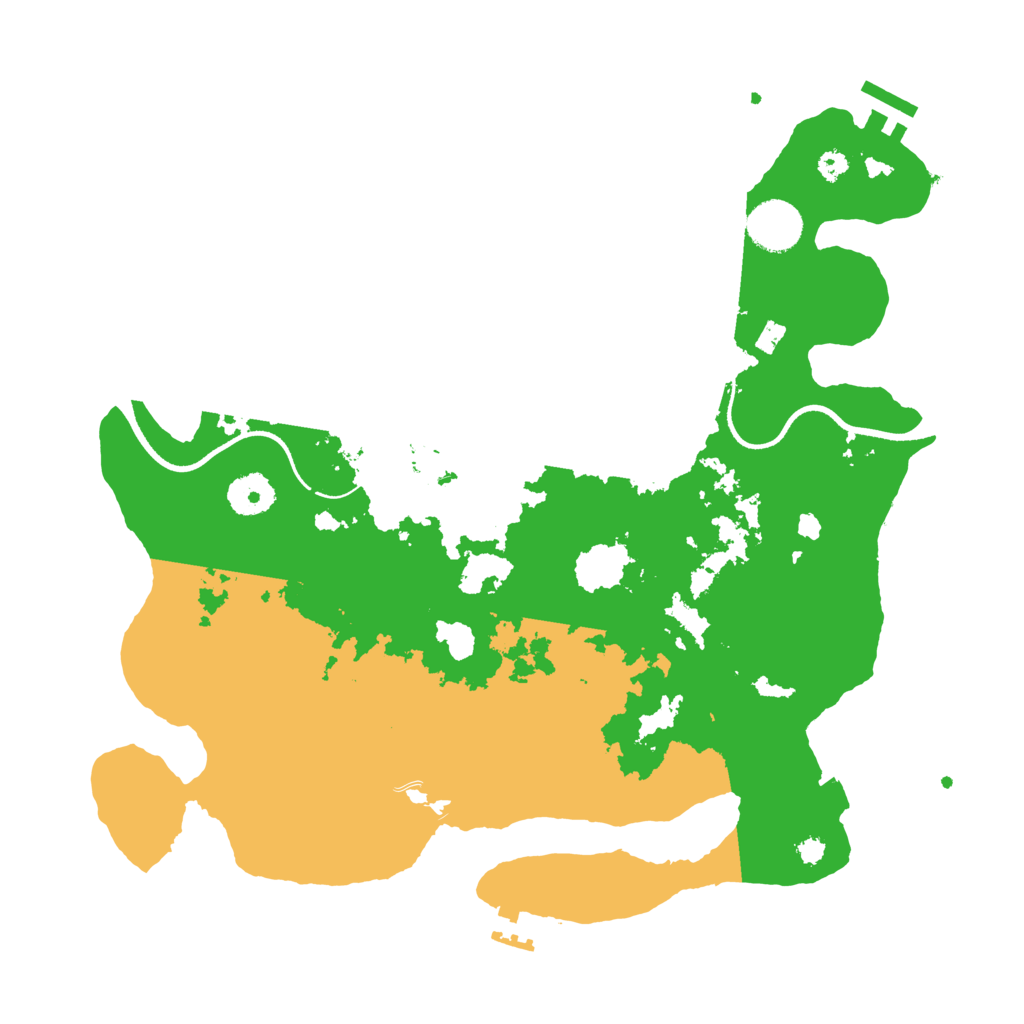 Biome Rust Map: Procedural Map, Size: 3500, Seed: 17186163