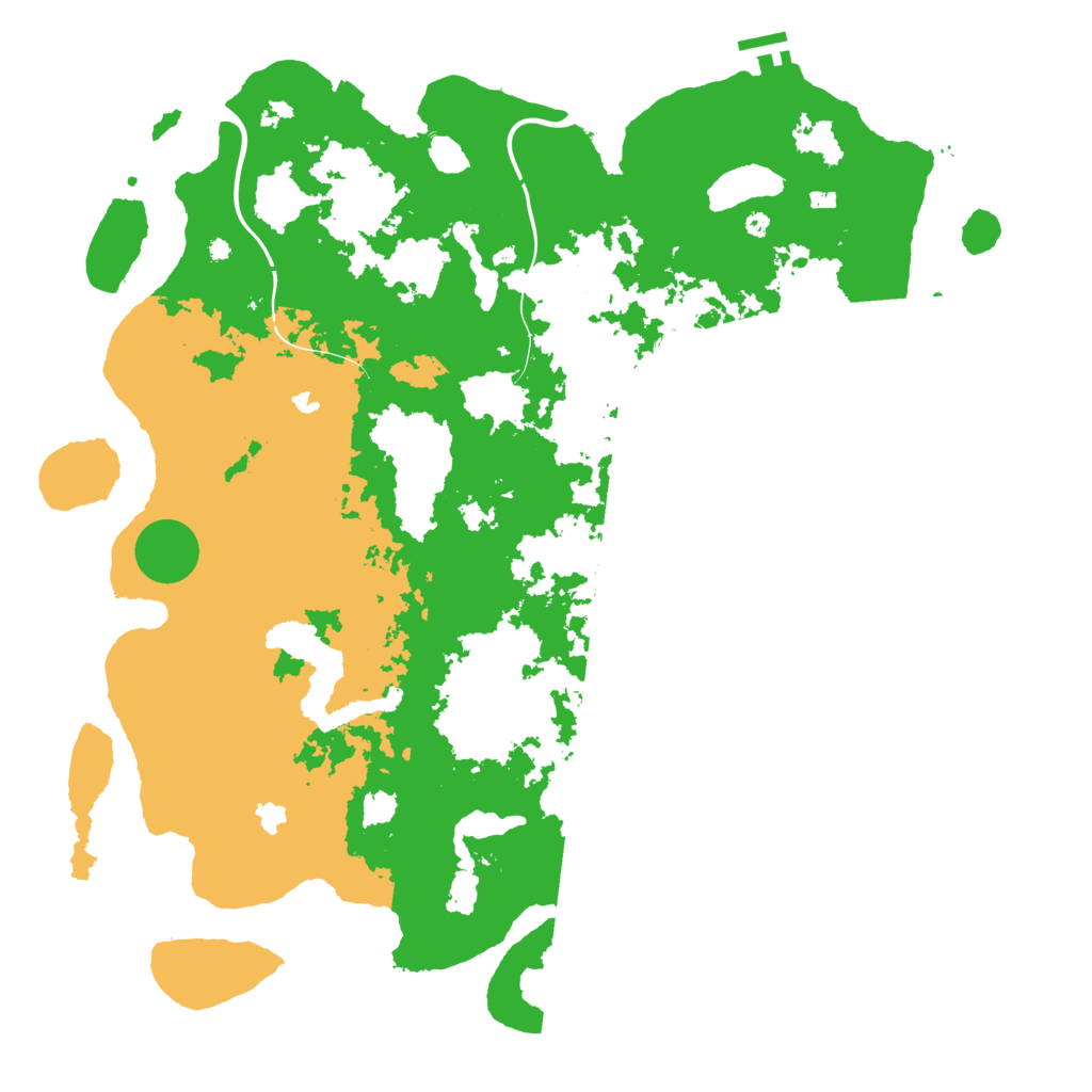 Biome Rust Map: Procedural Map, Size: 4500, Seed: 2061316407
