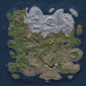 Thumbnail Rust Map: Procedural Map, Size: 4500, Seed: 103439615, 17 Monuments