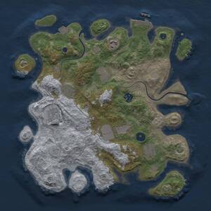 Thumbnail Rust Map: Procedural Map, Size: 3500, Seed: 1428232800, 13 Monuments