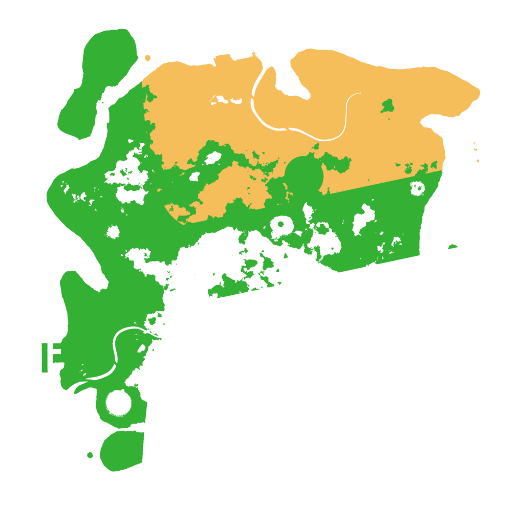 Biome Rust Map: Procedural Map, Size: 3600, Seed: 1048241800