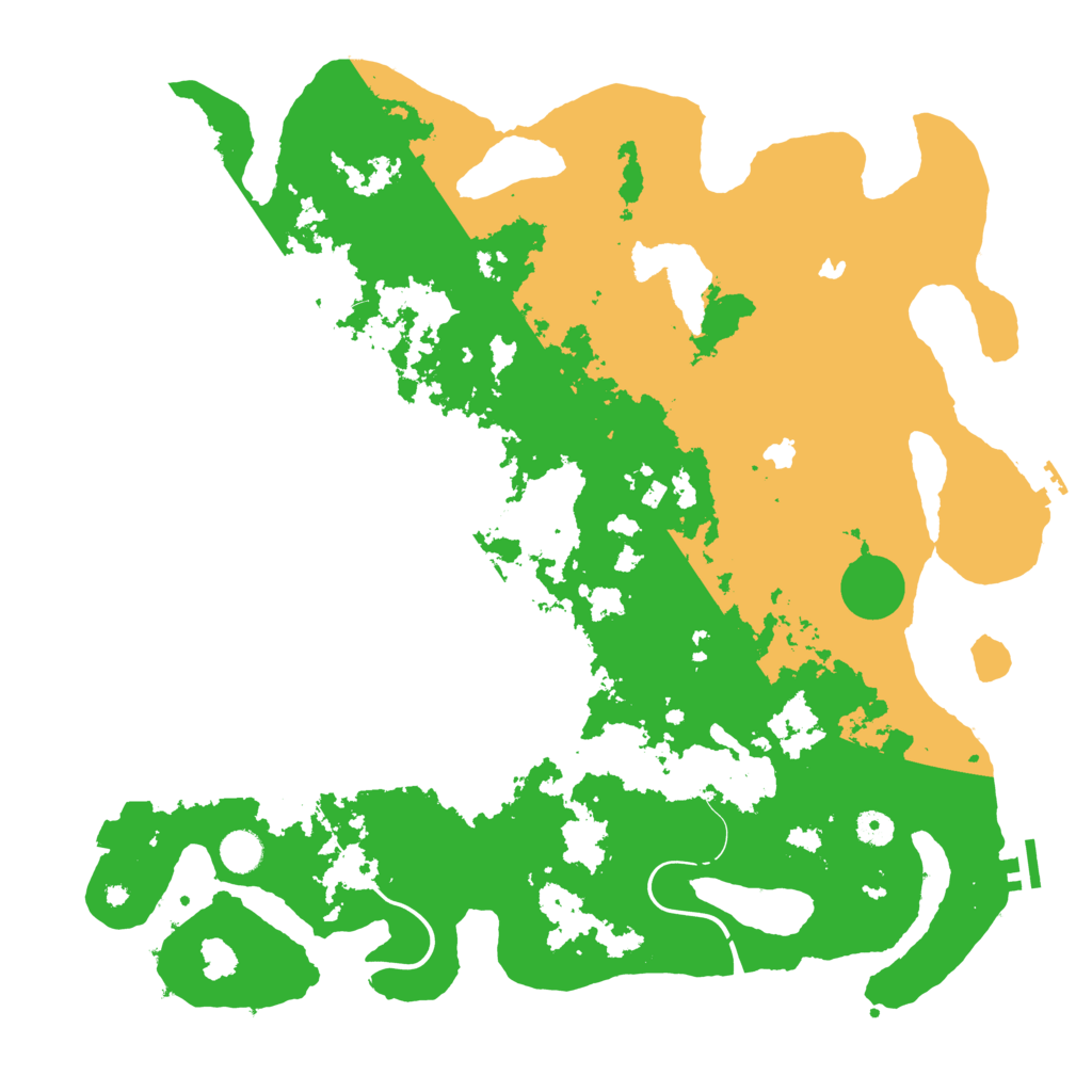 Biome Rust Map: Procedural Map, Size: 4500, Seed: 838608403