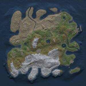 Thumbnail Rust Map: Procedural Map, Size: 3125, Seed: 651651, 10 Monuments