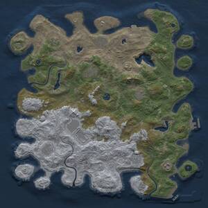 Thumbnail Rust Map: Procedural Map, Size: 4500, Seed: 336575603, 16 Monuments